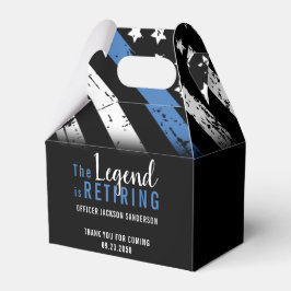 Caja Para Regalos Retirada de la policía Bandera Azul Aplicación de 