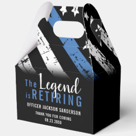 Caja Para Regalos Retirada de la policía Bandera Azul Aplicación de 