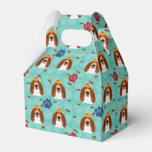 Caja Para Regalos Retrato de Basset Hound