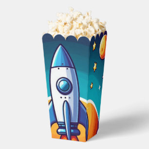 Caja Para Regalos Retro, cohete espacial exterior