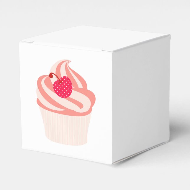 Caja Para Regalos Retro Cupcakes (Costado Anverso)