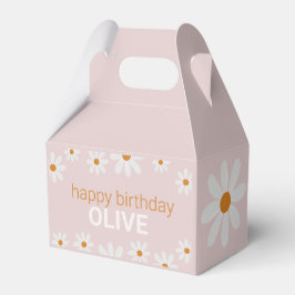 Caja Para Regalos Retro Daisy Birthday Favor Box