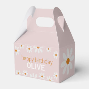 Caja Para Regalos Retro Daisy Birthday Favor Box