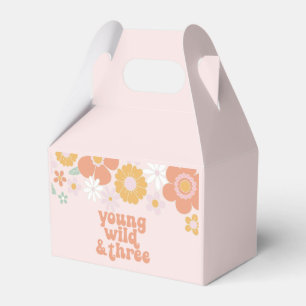 Caja Para Regalos Retro Floral Joven Salvaje Tres 