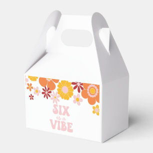 Caja Para Regalos Retro Floral Six es una Vibra Divertida Cumpleaños