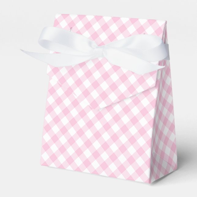 Caja Para Regalos Retro Gingham Light Pink (Front Side)