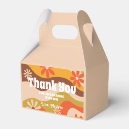 Caja Para Regalos Retro Groovy Hippie Flower Sweet 16