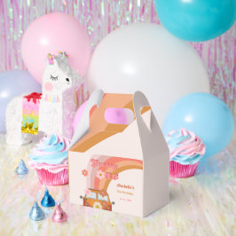 Caja Para Regalos Retro Groovy una fiesta de cumpleaños de las flore