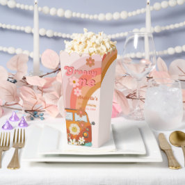 Caja Para Regalos Retro Groovy una fiesta de cumpleaños de las flore