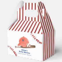 Retro LIttle Slugger Baseball Sport Baby Shower