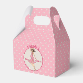 Caja Para Regalos Retro Mom Brunette 2 Baby Shower Fiesta