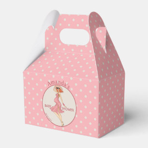 Caja Para Regalos Retro Mommy Redhead 2 Fiesta de Baby Shower