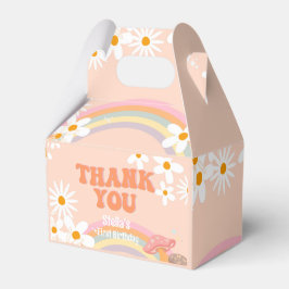 Caja Para Regalos Retro Rainbow Groovy One Daisy