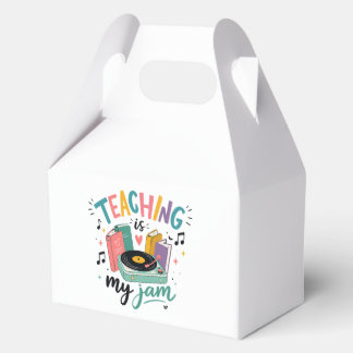 Caja Para Regalos Retro Teaching Is My Jam Vinyl Record Teacher