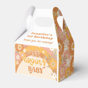 Caja Para Regalos Retro Un bebé groovly cumpleaños