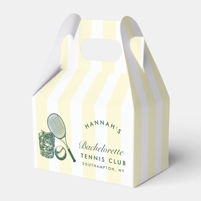 Caja Para Regalos Retro Verde Último Swing Antes De La Raqueta De Te (Front Side)