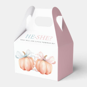 Caja Para Regalos Revelación de género azul rosa de la piel de calab