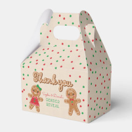 Caja Para Regalos Revelación de género de los navidades Gingerbread