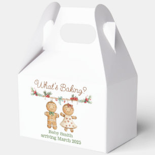 Caja Para Regalos Revelación de género en Baby Shower de pan de jeng