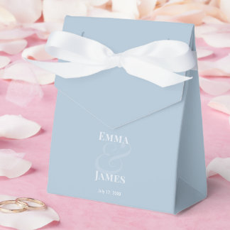 Caja Para Regalos REVERSE Dusty Blu Ampersand Wedding | Nombres y Fe