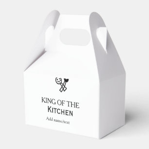 Caja Para Regalos Rey de la cocina chef cocinando agregar nombre cor
