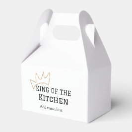Caja Para Regalos Rey de la cocina cocinero añadir nombre corona ha