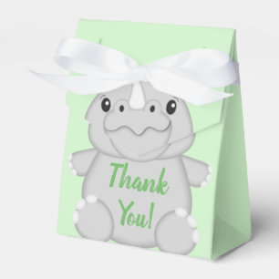 Caja Para Regalos Rhino Baby Shower Green