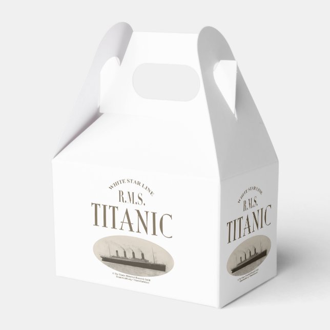 Caja Para Regalos RMS Titanic Ghost Ship Sepia White Gable Favorito  (Front Side)