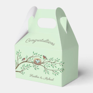 Caja Para Regalos Robin Birds Nest Eggs Spring Baby Shower