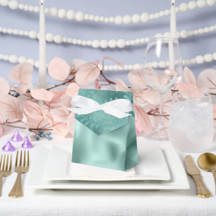 Caja Para Regalos Robin Egg Green Lace Bridal Shower
