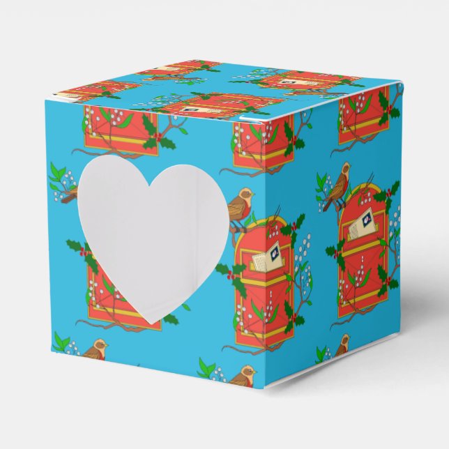 Caja Para Regalos Robin en Postbox (Anverso)
