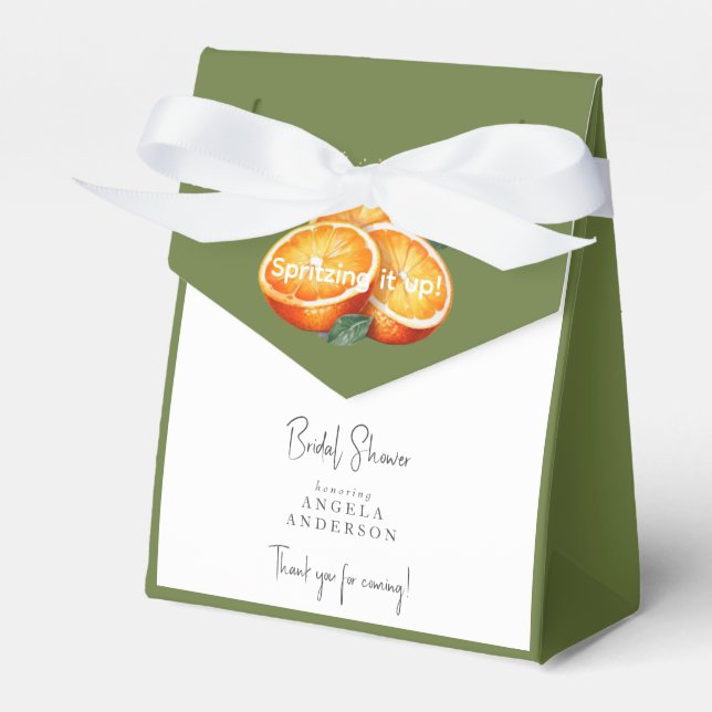 Caja Para Regalos ¡Rociándolo! Naranjas Ducha  (Front Side)