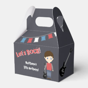 Caja Para Regalos Rock Star Birthday Boy