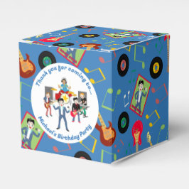 Caja Para Regalos Rock Star Boys Band Birthday Party