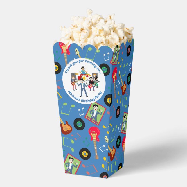 Caja Para Regalos Rock Star Boys Band Birthday Party (apareció)