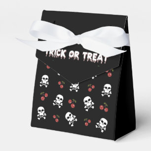Caja Para Regalos Rockabilly Halloween Skulls Cherries Favbox