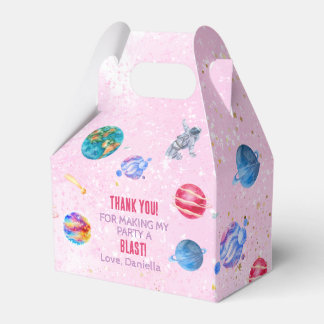 Caja Para Regalos Rocket Space Planetas azul niño cumpleaños Favor