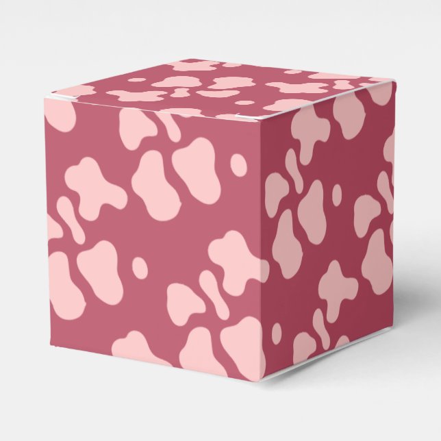 Caja Para Regalos Rodeo Cowgirl Pink cowprint baby Shower (Costado Anverso)
