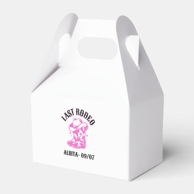 Caja Para Regalos rodeo pink bachelorette party (Front Side)