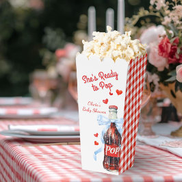 Caja Para Regalos Roja Ella Está Lista para Parir Cumple Baby Shower