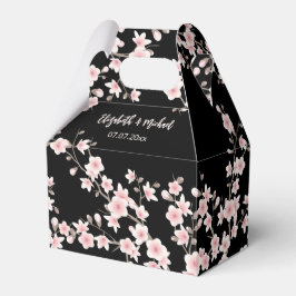 Caja Para Regalos Rojizo Flor de Cerezo | Gracias
