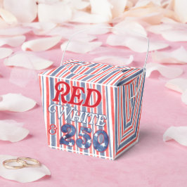 Caja Para Regalos Rojo Blanco & 250