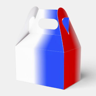Caja Para Regalos Rojo Blanco y Azul