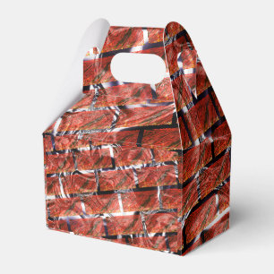 Caja Para Regalos ¿Rojo, burbujas en el efecto de rebanado o ladril