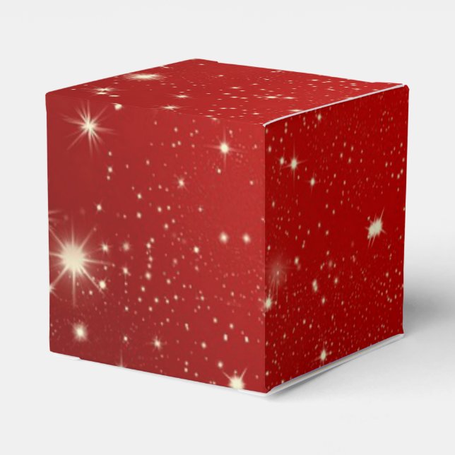 Caja Para Regalos Rojo de celebración (Reverso Costado)