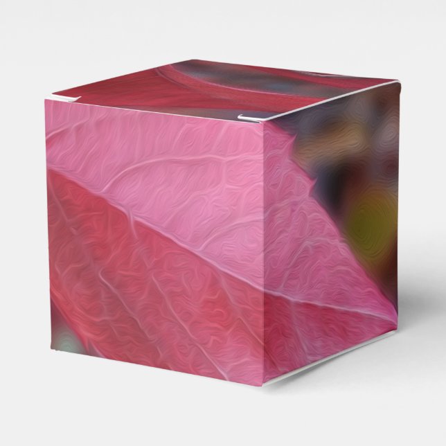 Caja Para Regalos Rojo de otoño (Costado Anverso)