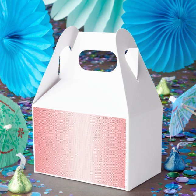 Caja Para Regalos Rojo, naranja y pinceles rosas se mezclan (Fiesta)