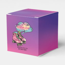 Caja Para Regalos Roller Skate Chica fiesta de cumpleaños gracias