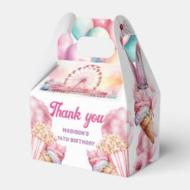 Caja Para Regalos Rollercoaster Fiesta Personalizado Diversión y col