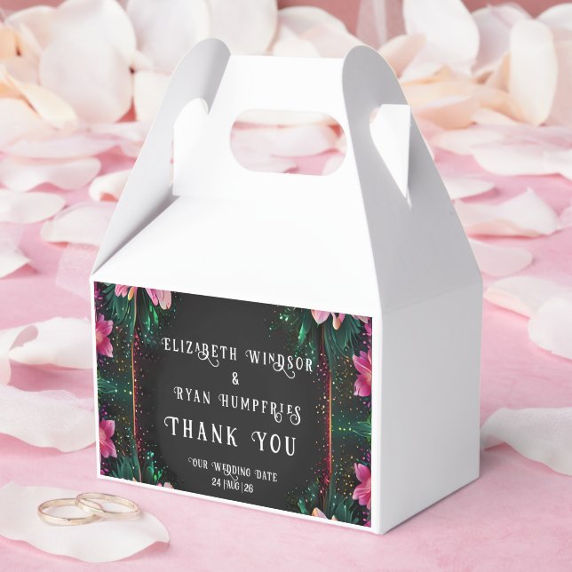 Caja Para Regalos Romance floreciente: un tema de Boda floral comple (Boda)